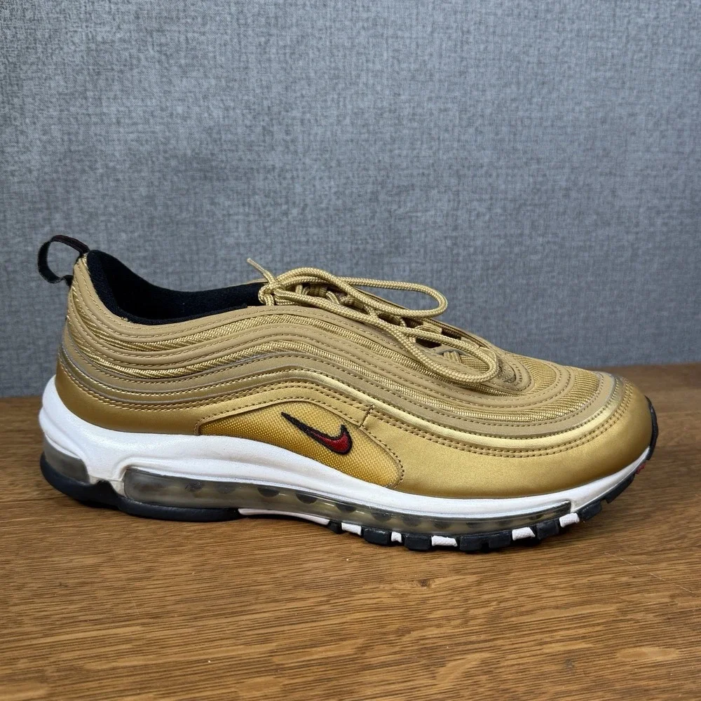 Nike Air Max 97 OG Metallic Gold 2023 DM0028-700 Men's Size 11 Shoes Sneakers